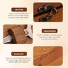 Winmist Glimpse Sewing Kit Wooden Sewing Box with Accessories Retro