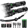 Garberiel 500000LM LED Flashlight Super Bright Rechargeable Tactical Police LED