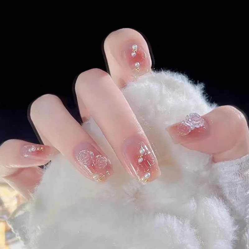 HAPVITAL 24 Pieces Popular Nail Tips, Nail Tips, 3D Nail