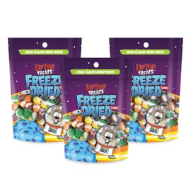 3 Pack - Sour Moon Rocks - Freeze Dried Candy | Sour Flavors - Strawberry, Lemon, Lime, Orange, & Grape | For Backpacking, Camping, or as a Gift - Freeze-Dried in the USA (10.5oz)