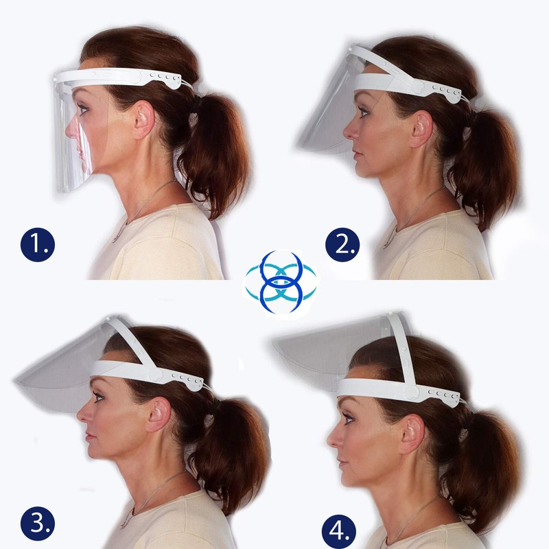OceanSocks - Foldable Face Shield, Anti-Bacterial, for Better Breathing, Anti-Spit