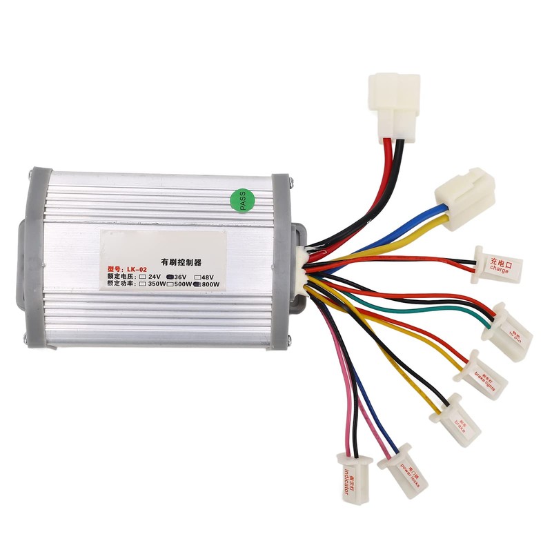 36V 800W Electric Brushed Controller,Motor Controller with Throttle Pedal for