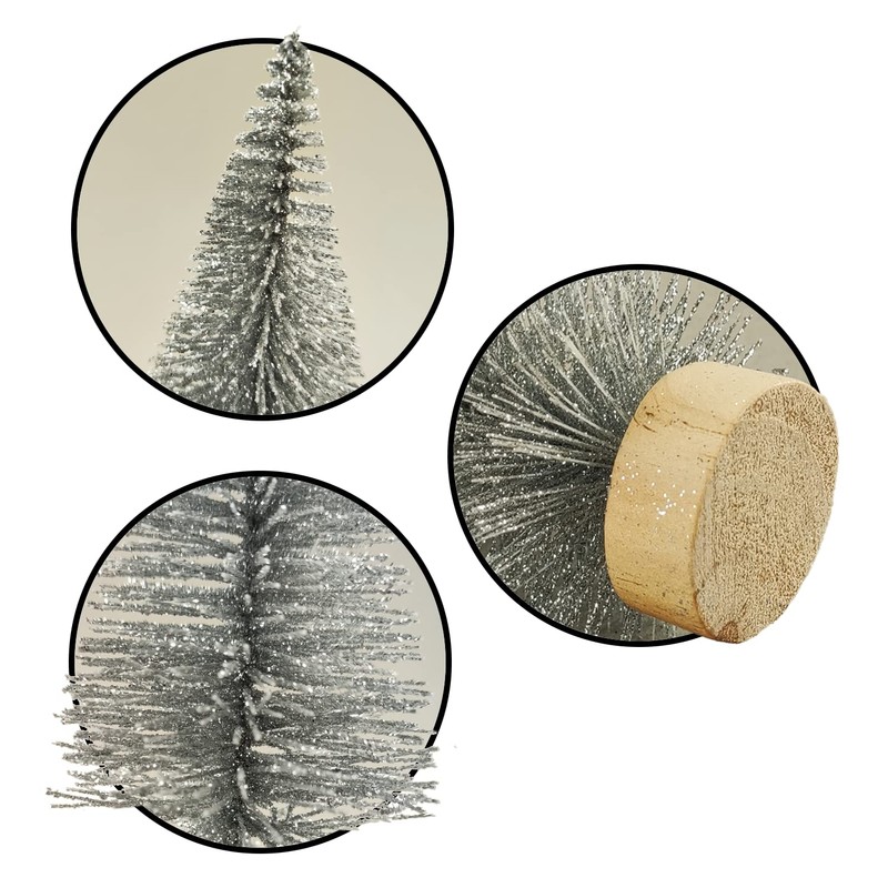 Netuno 1 x Glitter Christmas Tree 15 cm Christmas Tree
