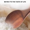Tuperoymse Teak Wood Spoon Natural Solid Wood Rice Spoon Wooden