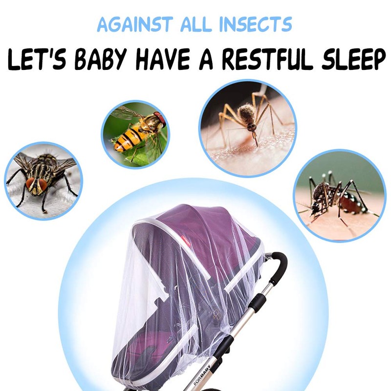 Mosquito Net for Stroller (2 Pack) - Durable Baby Stroller