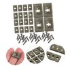 Sosoport 100pairs Self-Tapping Screw Clips for Wire Fence Easy Installation