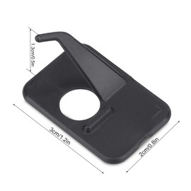 4 Sets Archery Arrows Rest, Solid Recurve Bow Plastic Left Hand Arrows Rest for Hunting Archery Accessory