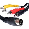 kenable 5 Pin Male Din Plug to 4 x RCA