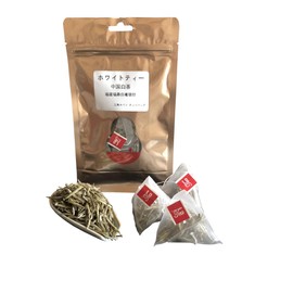 Bacilio Fuding White Tea Silver Needle, Top Class, White Tea, Made in Fujian Province, Better Class White Tea Buds (Rich in Strong Antioxidants), Triangle Bag, Tea Bag Country of Origin: Shipping