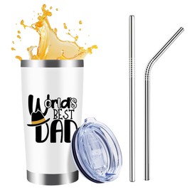 WFSJRED Gifts For Mom Tumbler 20oz, Mom Birthday Gift,From Daughter/Son Best Mom Ever Gifts, Birthday(Best Dad)