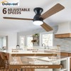 Dolavast Ceiling Fans with Lights, 48 inch Low Profile Ceiling