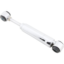 Speedway Motors T-Bucket Short Tube Shock in Chrome: Premium Steel for Light Cars, 7.5"-10.5" Length Range, Mounts at 9", 5/8" Rubber Bushings with 1/2" Sleeves, Ideal for Hot Rods and Show Cars