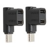 Zunate 2 Pack USB C 3.1 90 Degree Angle Adapter