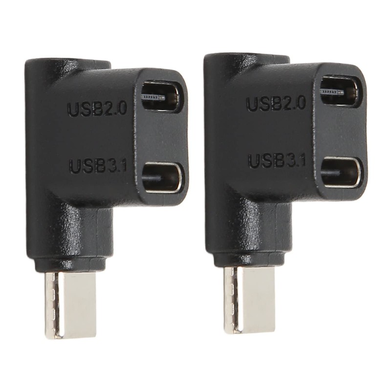 Zunate 2 Pack USB C 3.1 90 Degree Angle Adapter