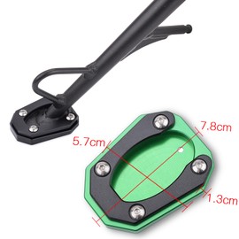 LEDISHUN Motorcycle Side Stand Plate for Kawasaki ELIMINATOR /SE400/Eliminator 400 (2023-2024) (Silver)