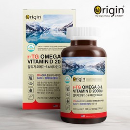 OTMARTFOOD [Origin] Altige Omega 3 and Vitamin D 2000IU (1208mg x 100 capsules) x 4