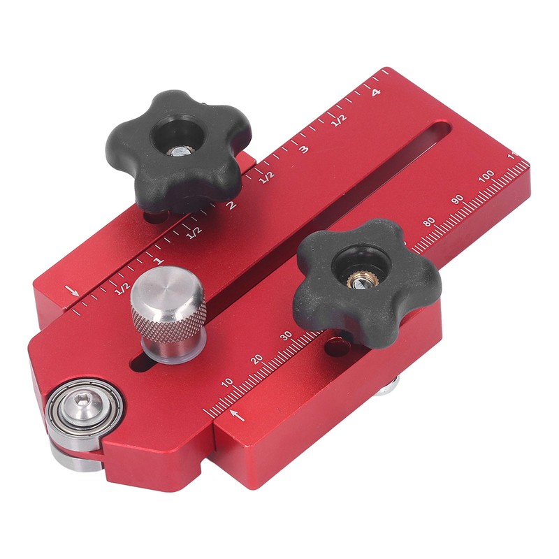 Table Saw Limit Fence Aluminum Alloy Red Retractable Adjustable Table