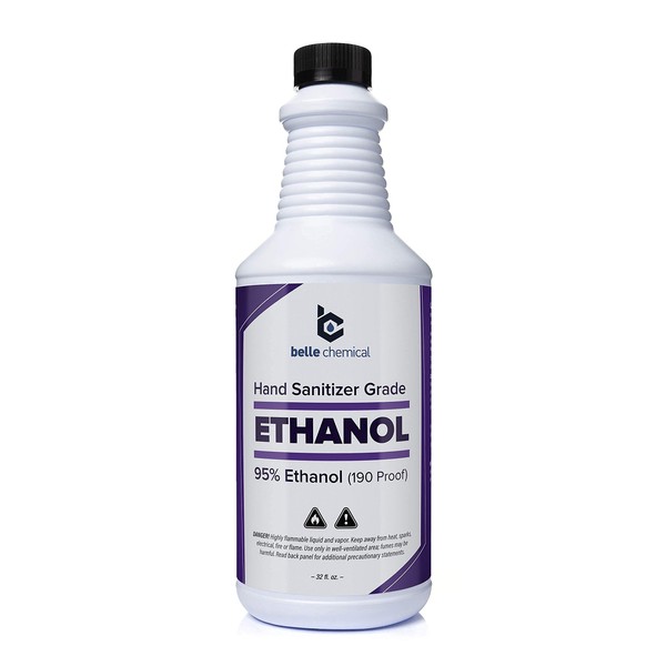 Belle Chemical Medical Grade Ethanol - 95% Ethyl Alcohol - for Hand Sanitizer Production - No Fermentation Smell - Does Not Contain Methanol