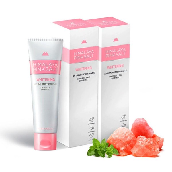 HIMALAYA PINKSALT Toothpaste, 4.6 oz (113 g) x 2 Pieces,