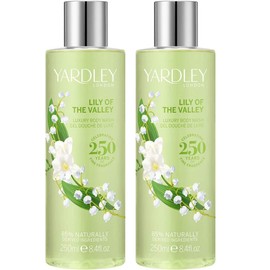 BrightRetail Yardley Lily of the Valley Body Wash Shower Gel 250ml 2 Pack