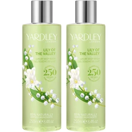 BrightRetail Yardley Lily of the Valley Body Wash Shower Gel 250ml 2 Pack