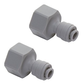 1/4" Push Fit to 3/4" BSP Tap Connector - Compatible with John Guest Part C1320816FS (2)