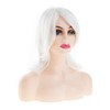 Sallcks Short White Bob Wig for White Women Shoudler Length