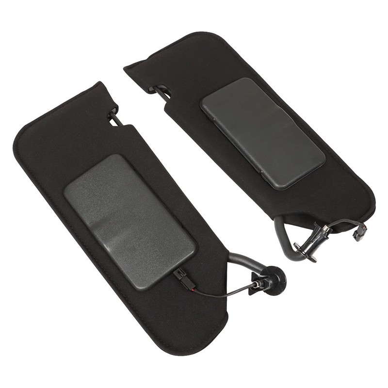 labwork Left Driver and Right Passenger Side Black Sunvisors Sun