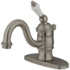 Kingston Brass KB3408PL Victorian 4-Inch Centerset Lavatory Faucet with Porcelain