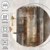 JAZEAOI Brown Grey Shower Curtain, Tan Beige Abstract Bathroom Decor