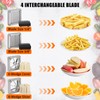 Commercial Vegetable Fruit Chopper, Stainless Steel French Fry Cutter with