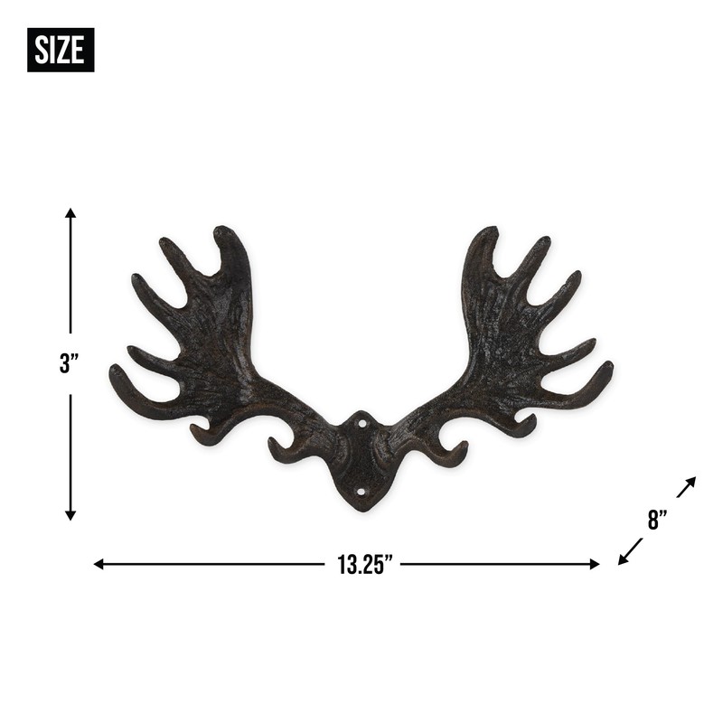 Zingz & Thingz Decorative Cast Iron Animal Wall Hook Collection,