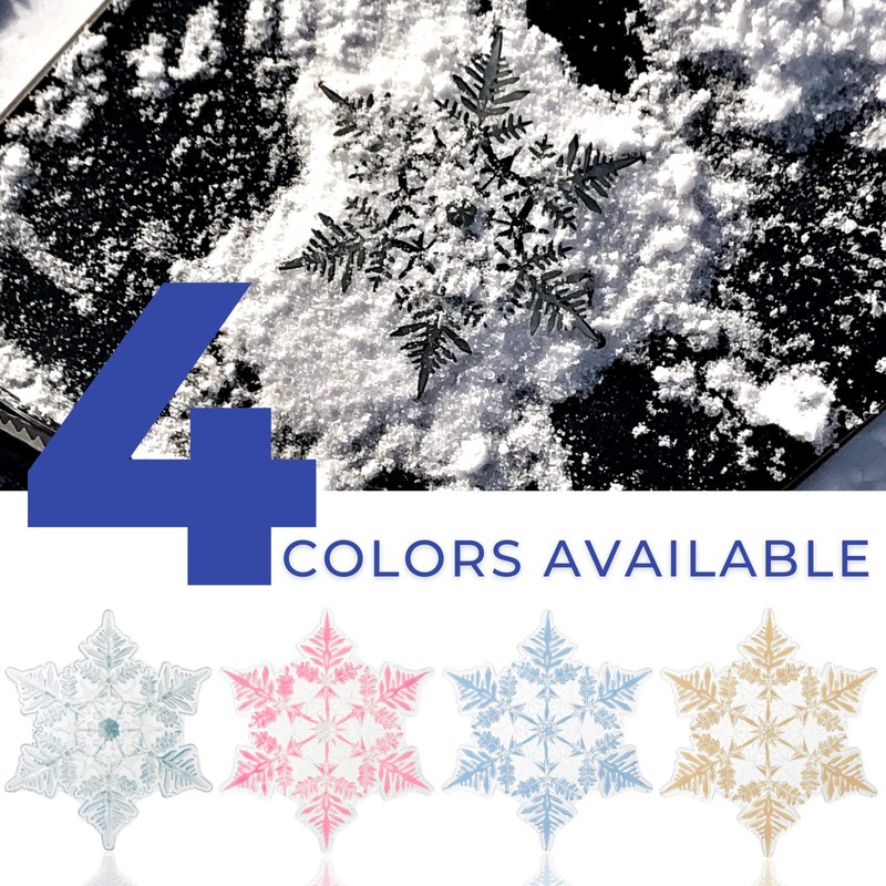 devembr Snowboard Stomp Pad, 3D Clear Snowflake Snowboarding Stomp Pads,