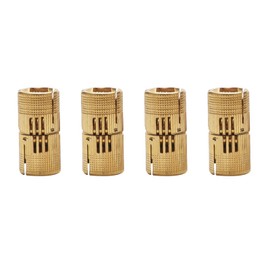 4 Pcs Brass Hinges, 12mm Copper Barrel Hidden Hinge for Cabinet Box DIY Hand Craft