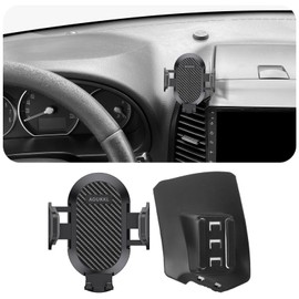 AOUKKL Car Phone Holder Fits for Hyundai Santa Fe 2007-2012 Accessories,Thick Cases Friendly,Cell Phone Mount for 4.7-7 in Phones,360 Degree Rotation,Easy to Install