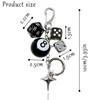 IEFFPIN 8 Ball Keychain Charm, Lucky Dice Bag Purse Handbag