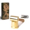 ANYMALE® Safety Razor with Maple Wood Handle - Set with
