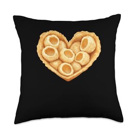 Pani Puri In A Heart Shape Throw Pillow