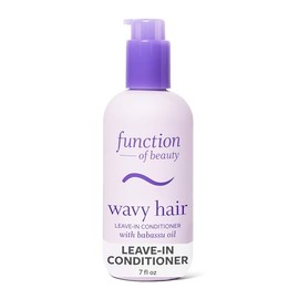 Function of Beauty - Acondicionador ondulado sin enjuague - Tratamiento hidratante sin enjuague para una textura ondulada natural, ligero, antiencrespamiento e hidratante, productos para el cuidado del cabello