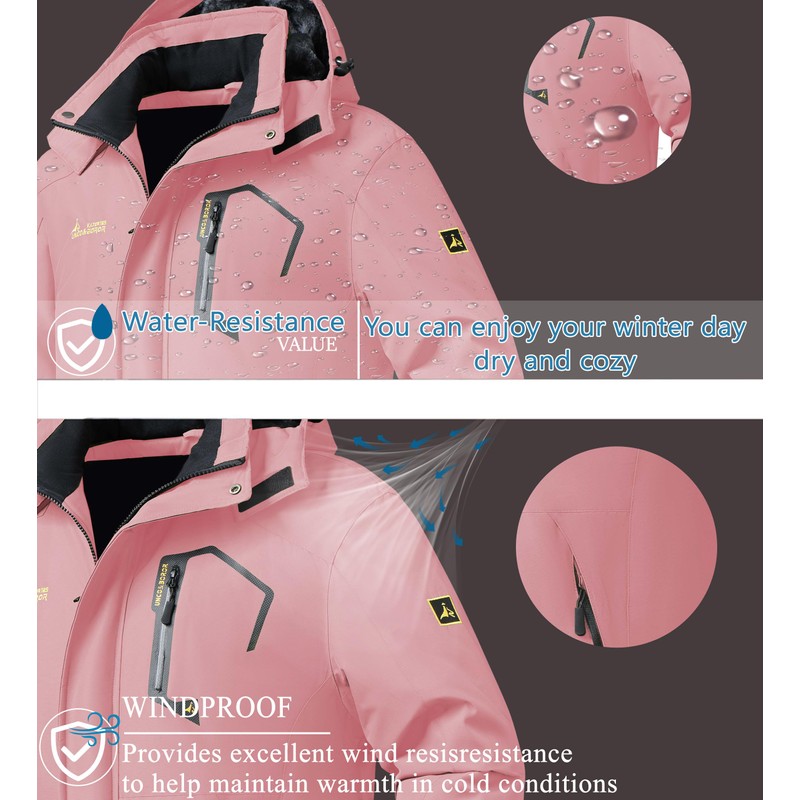 V.A.TOR 189 UNCO&BOROR Winter Coats for Women Waterproof Insulated Snow