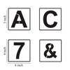 Alphabet Letter and Number Stencils 4 Inch - 40 Pack