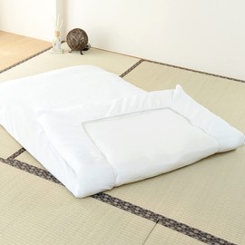 Sylphyz One-touch Sheet Single Touch Sheet 100% Cotton White Sheet Fitted Sheet Rubber Bed Cover Futon Cover Stylish 41.3 x 84.6 inches (105 x 215 cm)