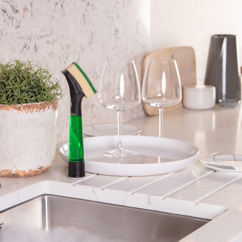 Dishmatic Black Extra Heavy Dish Sponge Refill Heads with Antibacterial