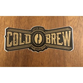 Dutch Bros Sticker - Cold Brew Black & Gold
