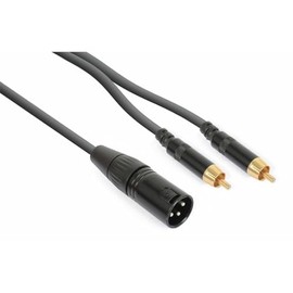 PD Connex Cable - CX58-1 - 1x XLR Male - 2x RCA 3 Metres
