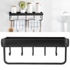 30cm Bathroom Shelf Space Aluminum Wall Mounted Hollow Storage Rack