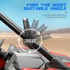 TWOM 1.75"~2" Breakaway Side Mirrors Rear View Mirror Set For
