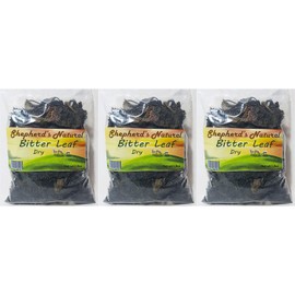 Bitter Leaf (Dry) by HATF's Shepherd's Natural. Non GMO. Sand Free 4.5 oz / 128g (3 X1.5 oz bags)