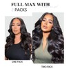 Pobokix Body Wave Clip in Hair Extensions Real Human Hair