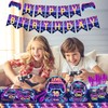 Vlipoeasn 146pcs 10th Birthday Video Game Party Plates, Purple 24
